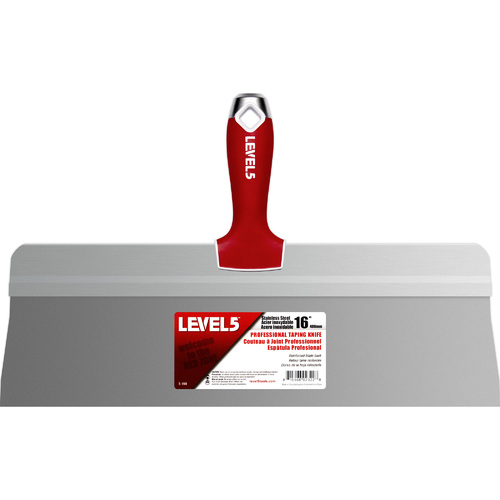 LEVEL5 16" stainless steel big back taping knife - soft grip handle