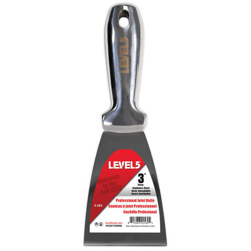 LEVEL5 3" stainless steel joint/putty knife - welded handle