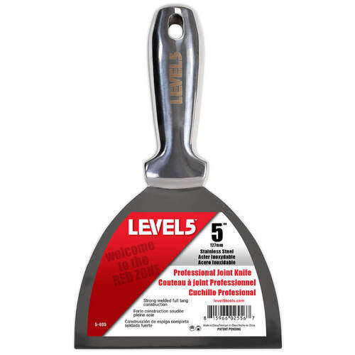 LEVEL5 5" stainless steel joint/putty knife - welded handle