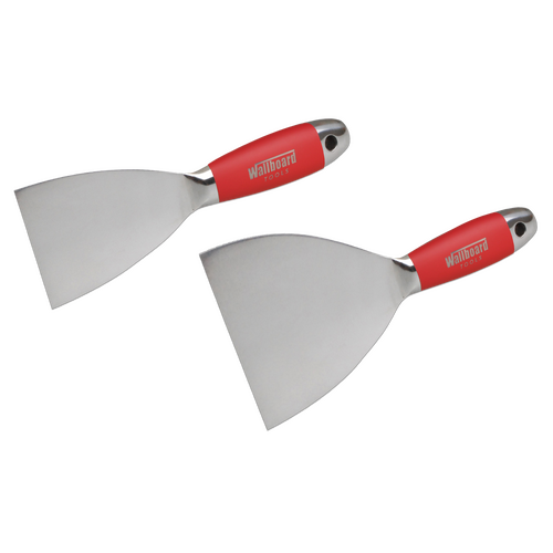 Wallboard Tools Joint Knife Rubber Grip Stainless Series - Available in 50mm, 75mm, 100mm, 125mm and 150mm